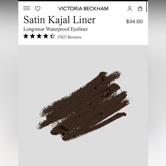 NIB Victoria Beckham Beauty Satin Kajal Liner in Cocoa - Picture 4 of 4